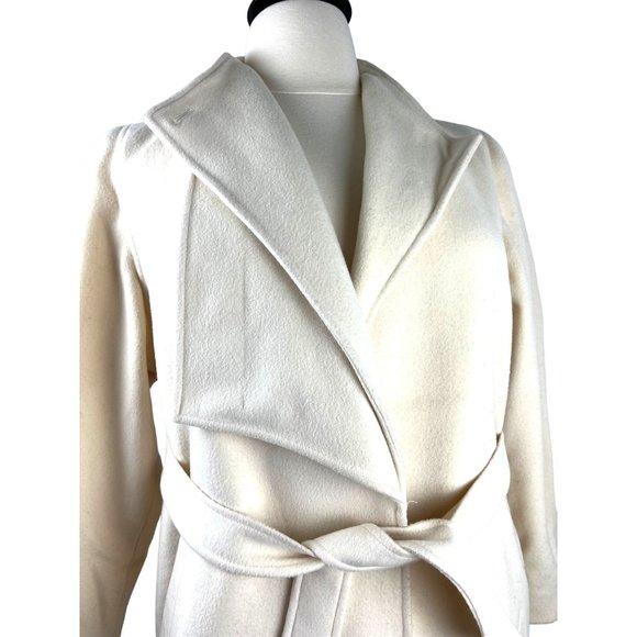 Ted Lapidus 100% Wool Coat in Cream, Women's Size 8 US - Picture 6 of 16